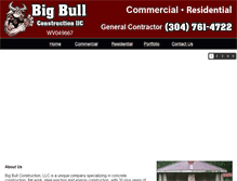 Tablet Screenshot of bigbullconstruction.com